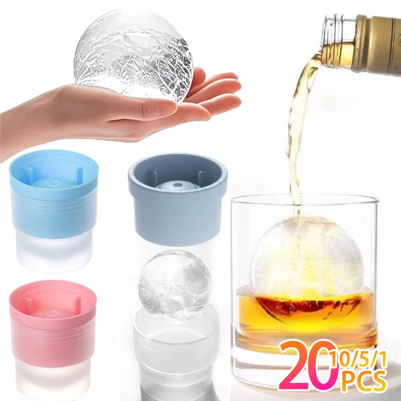 Ice Mold Sphere - 1-20PCS ICE Ball Maker อเนกประสงค์ซิลิโคนวิสกี้ Freeze