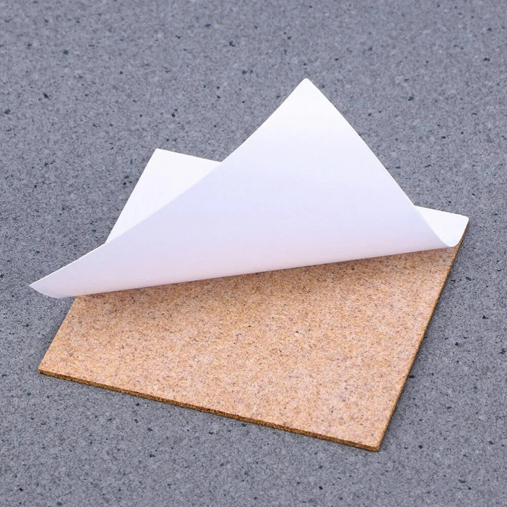 Home Bar Supplies - 10Pcs Cork Coasters สแควร์ Cork Mat-กาว