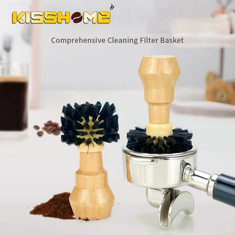 Home Bar Supplies - ที่ทำความสะอาดแปรงกาแฟตะกร้าไม้พกพาที่ทำความสะอาดบาริสต้าเครื่องมือปัดฝุ่นอุปกรณ์เสริมเครื่องยนต์เอสเพรสโซสินค้าคาเฟ่ในบ้าน