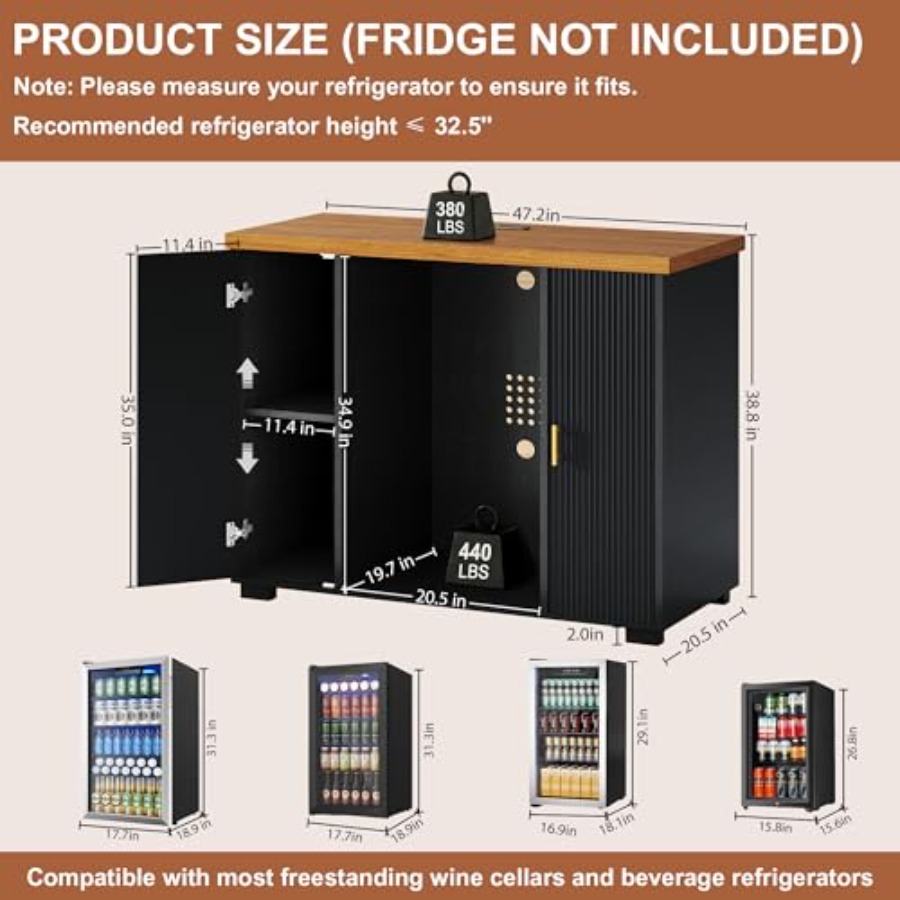 ตู้บาร์กาแฟแบบมีร่อง 47 ช่อง พ - Home Bar And Fridge บทวิจารณ์และราคา