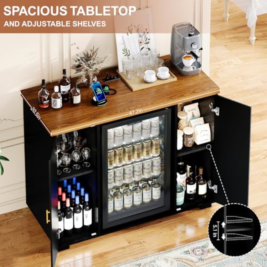 ตู้บาร์กาแฟแบบมีร่อง 47 ช่อง พ - Home Bar And Fridge บทวิจารณ์และราคา