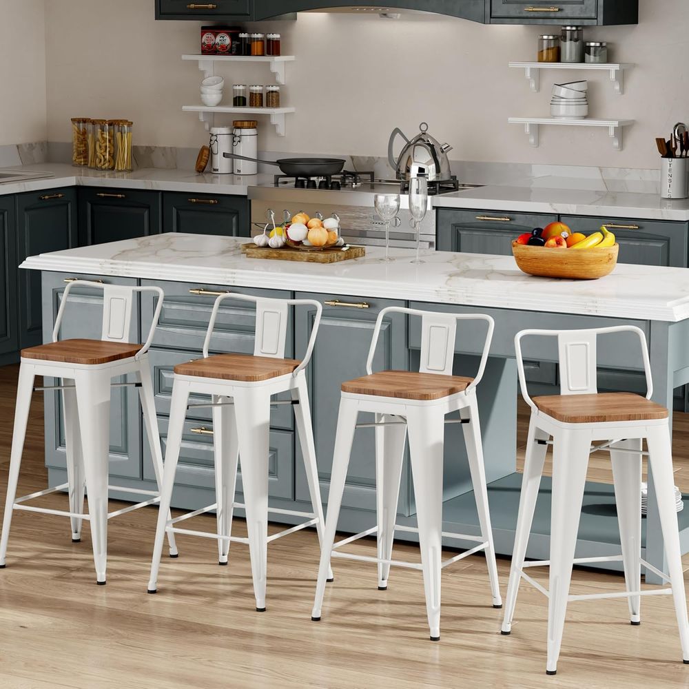 ชุดเก้าอี้บาร์ขนาด 26 นิ้ว จำน - Home Bar Stools บทวิจารณ์และราคา