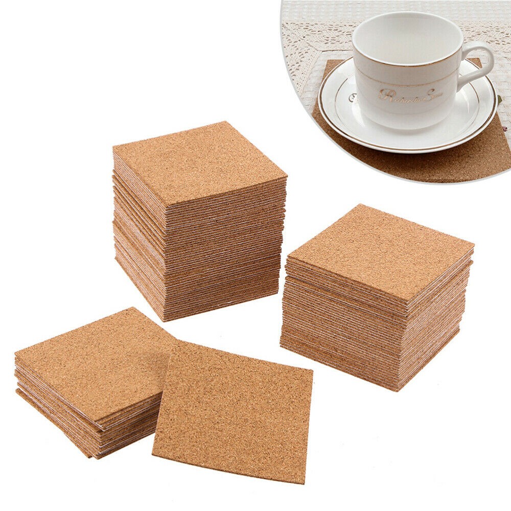 10 ชิ้น Cork Coasters Square C - Home Bar Supplies บทวิจารณ์และราคา