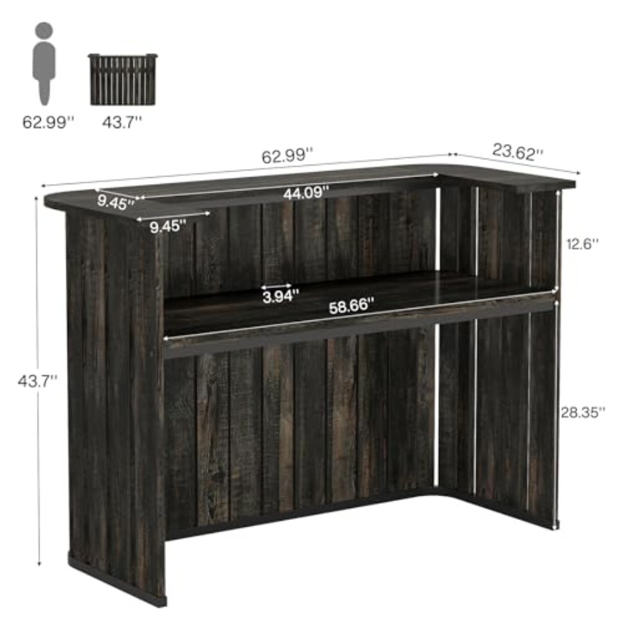 ชุดบาร์สำหรับใช้ในบ้าน ทำจากไม - Home Bar Shelves บทวิจารณ์และราคา