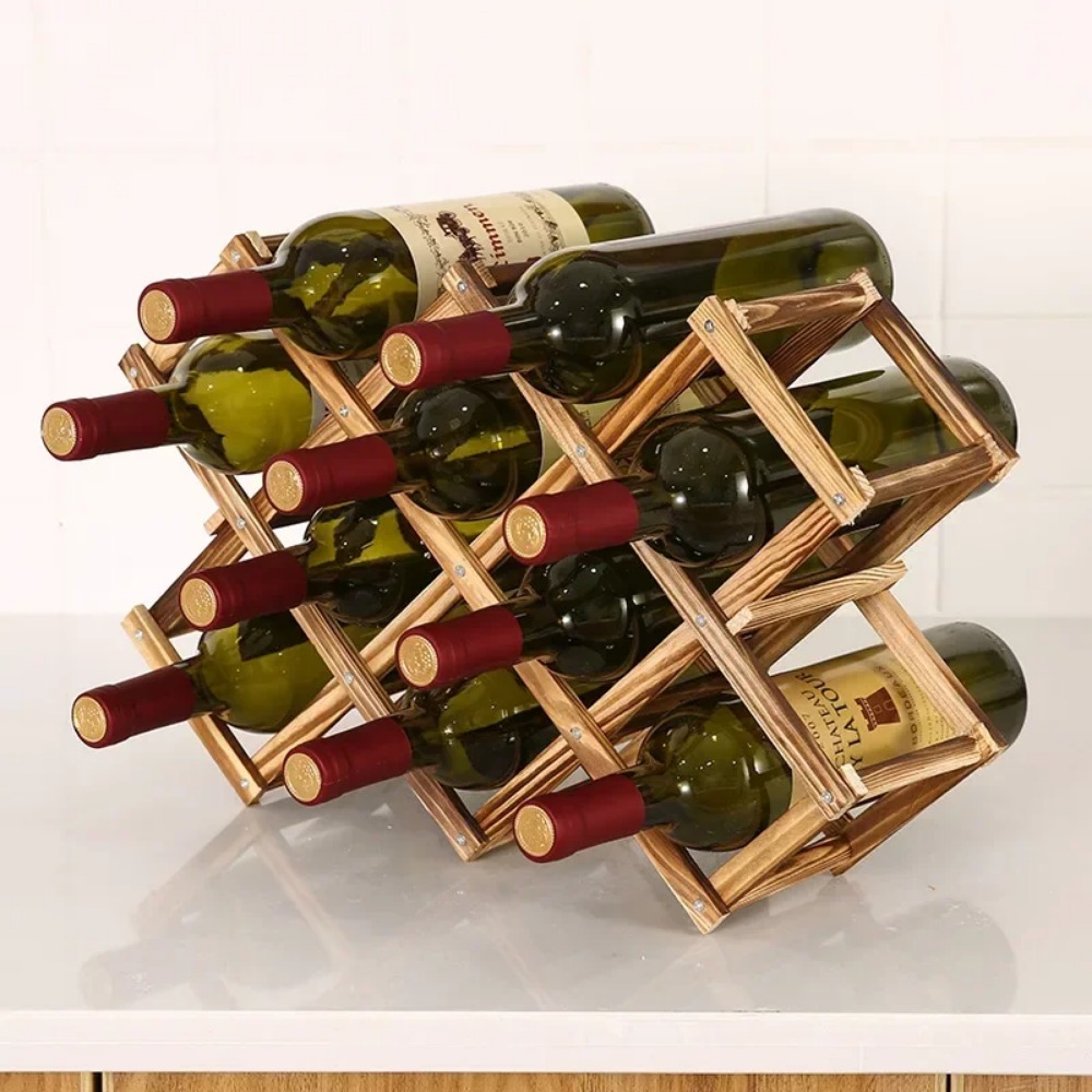 ชั้นวางไวน์ไม้พับได้ ที่วางขวด - Home Bar Shelves บทวิจารณ์และราคา