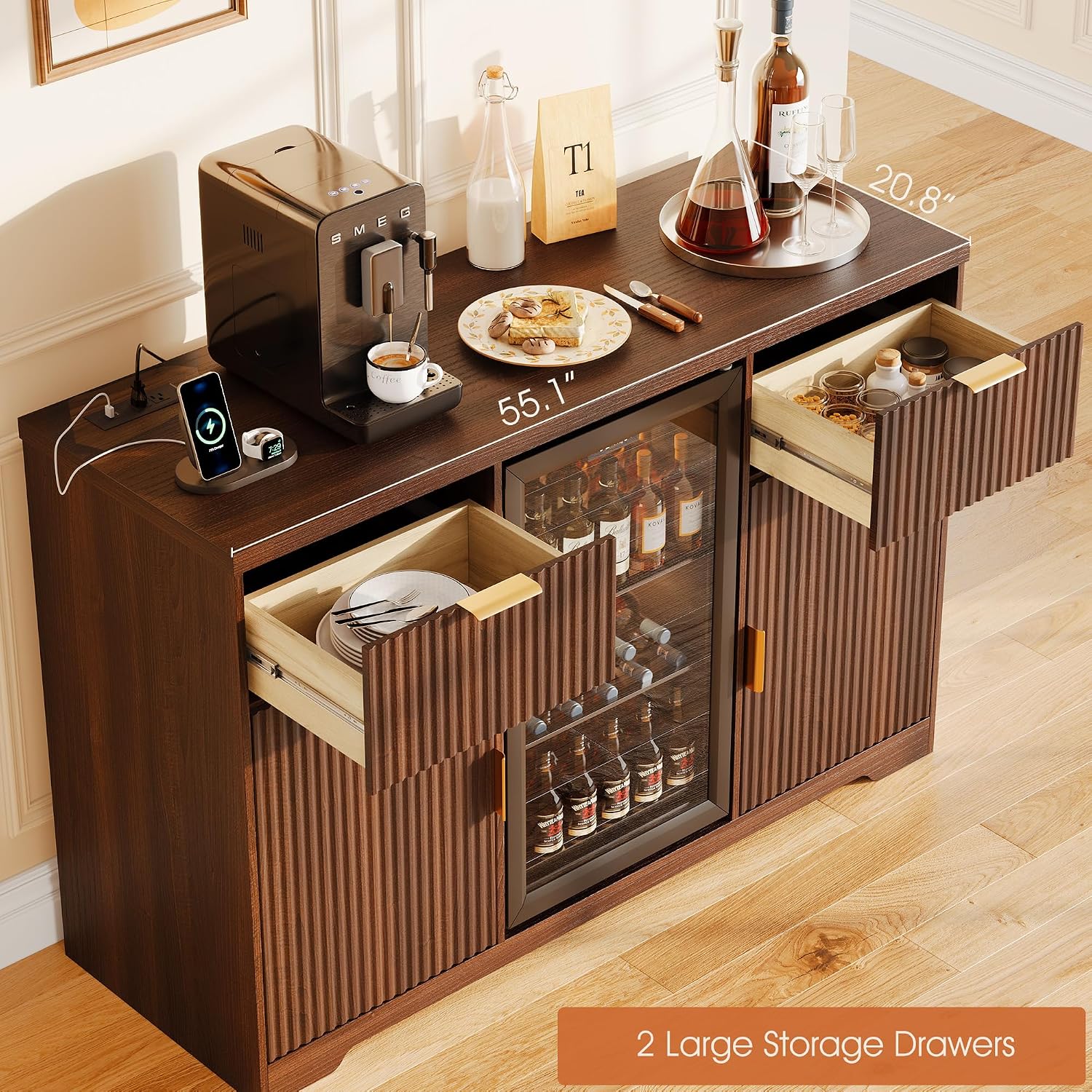 ตู้บาร์กาแฟขนาด 55 นิ้ว พร้อมส - Home Bar And Fridge บทวิจารณ์และราคา