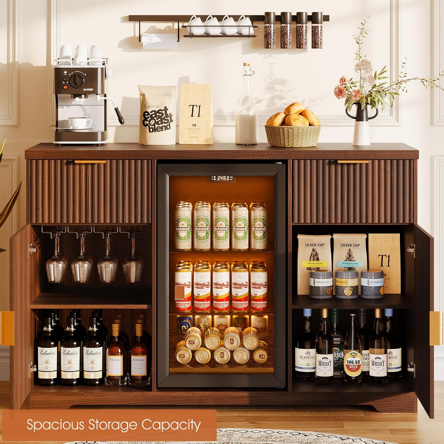 ตู้บาร์กาแฟขนาด 55 นิ้ว พร้อมส - Home Bar And Fridge บทวิจารณ์และราคา