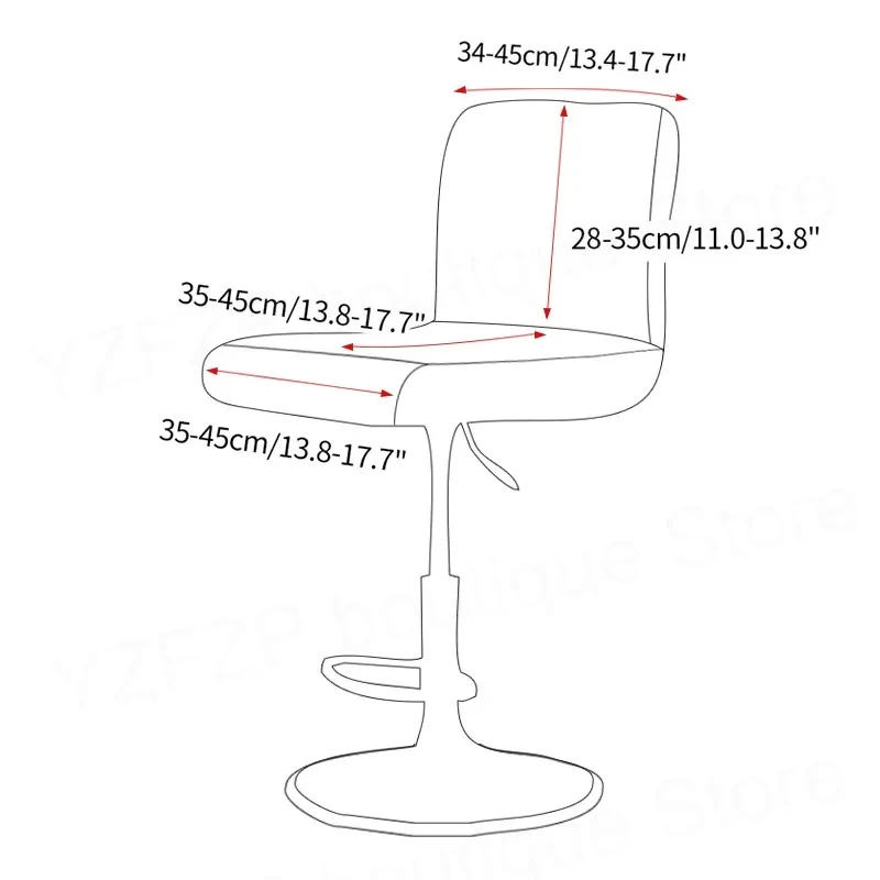 ปลอกหุ้มเก้าอี้กำมะหยี่สีพื้น  - Home Bar Seating บทวิจารณ์และราคา